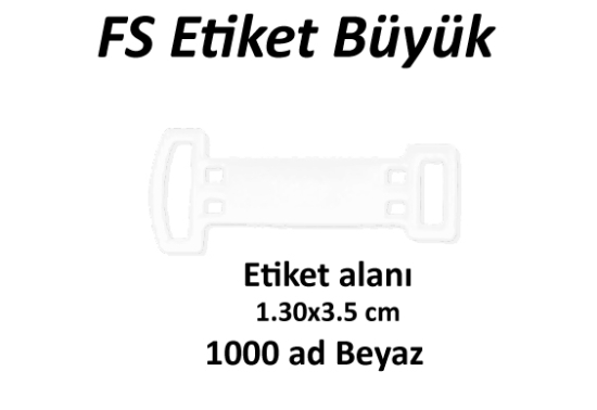 Fiyat Etiket FS Beyaz Büyük A500