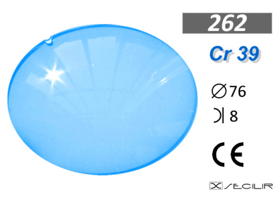 Cr 39 262 Mavi C76 B8 UV Filtre