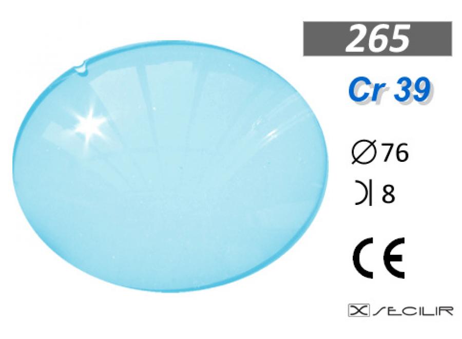 Cr 39 265 Mavi C76 B8 UV Filtre