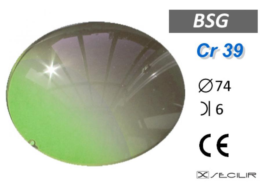 Cr 39 BSG C74 B6 UV Filtre