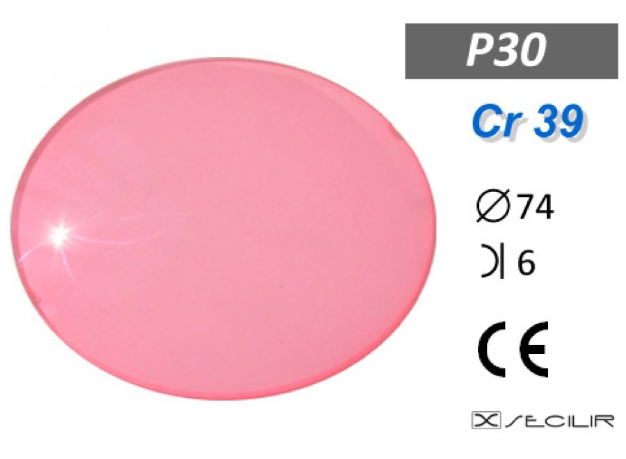 Cr 39 P30 Pembe C74 B6 UV Filtre
