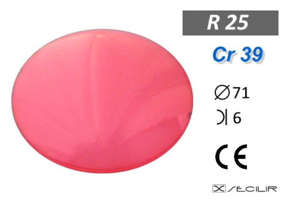 Cr 39 R25 Kırmızı B6 C71 UV Filtre