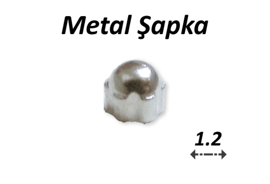 Gözlük 1.2 Vida Metal Şapka GPVSK12X100