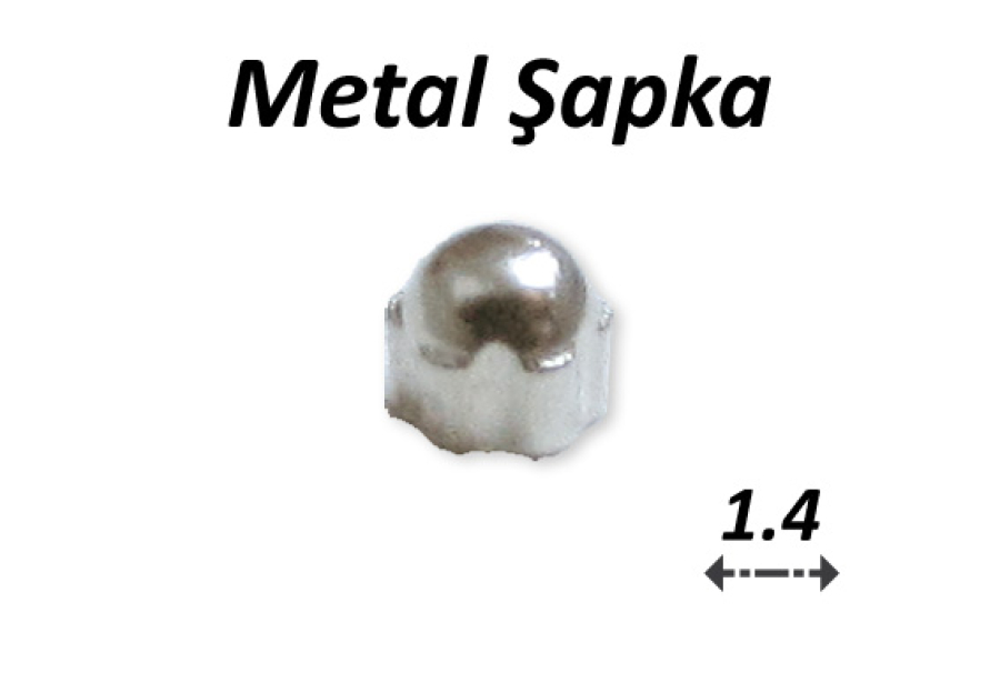 Gözlük 1.4 Vida Metal Şapka GPVSK14X20