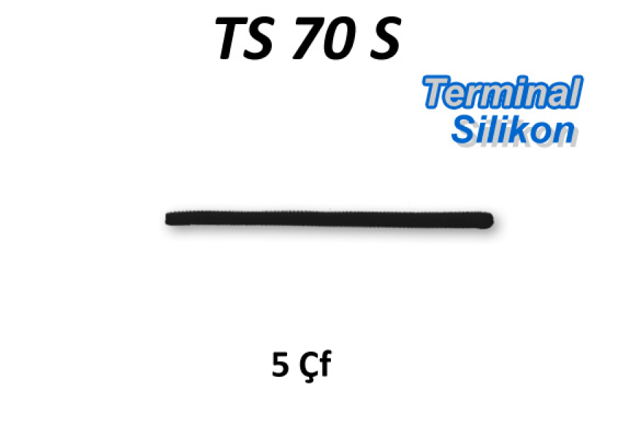 Gözlük Silikon Terminal Siyah TS70S