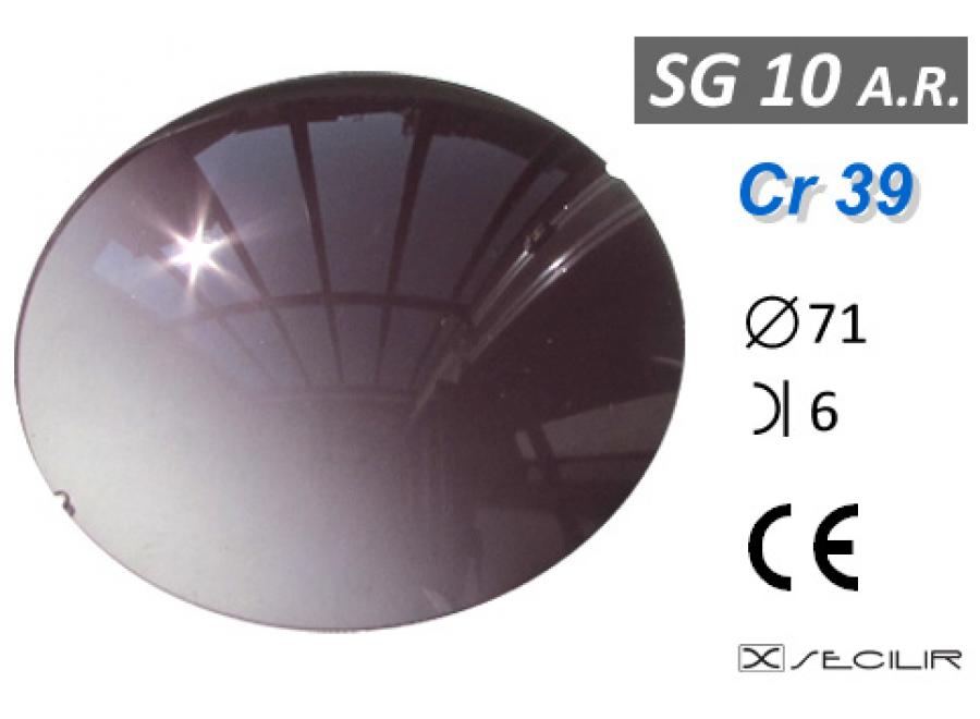 Cr 39 SG10 AR Füme Degrade AR B6 C71 UV Filtre