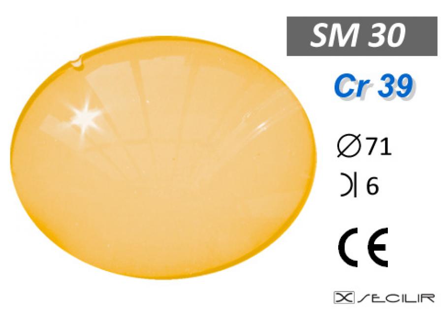 Cr 39 SM30 C71 B6 UV Filtre
