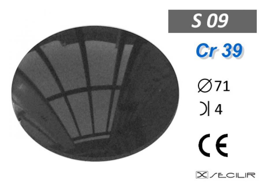 Cr 39 S09 Füme C71 B4 UV Filtre